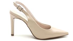 Sapato Scarpin Feminino Slingback Bico Fino Via Marte 045-007-01 Sapato Scarpin Feminino Slingback Bico Fino Via Marte 045-007-01