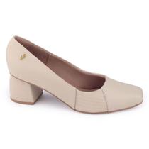 Sapato Scarpin Feminino Usaflex AC2526007 salt bloco Vanilla