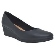 Sapato Scarpin Feminino Usaflex Couro Anabela AA3811 Joanete Preto Sapato Scarpin Feminino Usaflex Couro Anabela AA3811 Joanete Preto