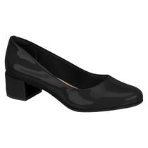 Sapato Scarpin Feminino Verniz Beira Rio Salto Bloco Grosso 4301.100.13488