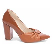 Sapato Scarpin Feminino Verniz Caramelo TORRICELLA - 65-10C