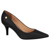 Sapato Scarpin Feminino Vizzano 1185702 Preto Salto Médio