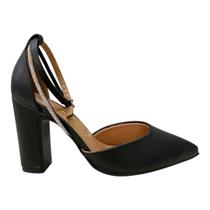 Sapato Scarpin Feminino Vizzano Casual Salto Alto Brilho Strass 1285.449 Preto Sapato Scarpin Feminino Vizzano Casual Salto Alto Brilho Strass 1285.449 Preto