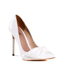 Sapato Scarpin Feminino Zariff com Laço Branco