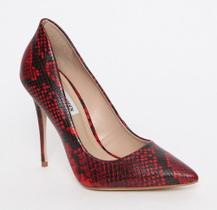 Sapato Scarpin Luxo Vermelho & Preto Steve Madden