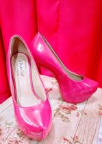 Sapato Scarpin Meia Pata Pink Feminina