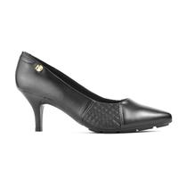 Sapato Scarpin Modare Bico Fino Salto Médio Fino Joanetes Feminino Preto