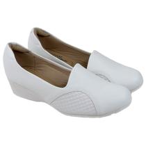 Sapato Scarpin Modare Enfermagem Anabela Joanete - Branco