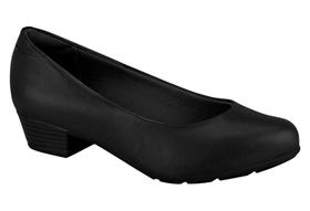 Sapato Scarpin Modare Ultraconforto Salto Baixo (Uniforme) 7032.500 Feminino-Preto