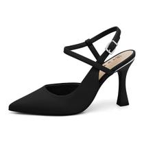 Sapato Scarpin Ramarim Slingback Feminino Salto Baixo Original Sapato Scarpin Ramarim Slingback Feminino Salto Baixo Original