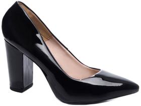 Sapato Scarpin, Salto Alto Grosso e Bico Fino - Kit 2 Pares Sapato Scarpin, Salto Alto Grosso e Bico Fino - Kit 2 Pares