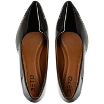 Sapato Scarpin salto baixo grosso feminino