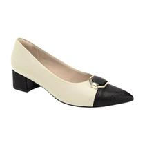 Sapato Scarpin Salto Bloco Feminino Piccadilly