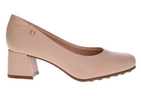 Sapato Scarpin Salto Bloco Modare Ultra Conforto 7373.100 Bege