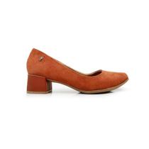 Sapato Scarpin Salto Bloco Nobuck 361200 Usaflex Sapato Scarpin Salto Bloco Nobuck 361200 Usaflex