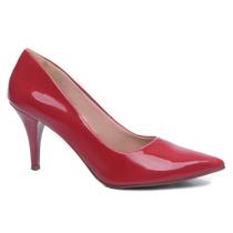 Sapato Scarpin Salto Fino 8,5cm Vermelho 8000-02D_AR