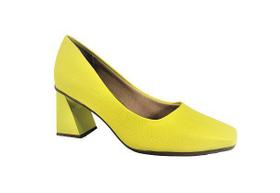 Sapato Scarpin Salto Geométrico Beira Rio 4285 Verde Siciliano