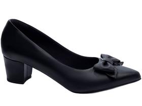 Sapato Scarpin Salto Grosso Baixo Numeração Grande Especial Preto Arrasadora Sapato Scarpin Salto Grosso Baixo Numeração Grande Especial Preto Arrasadora