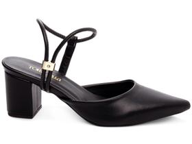 Sapato Scarpin Salto Médio Baixo Grosso Bico Fino Ajuste Feminino 6cm EMILY ONLINE Sapato Scarpin Salto Médio Baixo Grosso Bico Fino Ajuste Feminino 6cm EMILY ONLINE