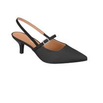 Sapato Scarpin Salto Médio Vizzano SlingBack Bico Fino Feminino Mule Social Original 1122.881