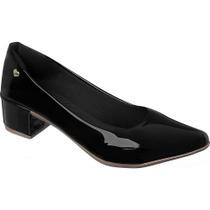 Sapato Scarpin Salto Quadrado Baixo Saltinho Médio Confortável