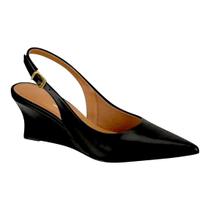 Sapato Scarpin SlingBack Vizzano Feminino Original Salto Anabela Médio Sapato Scarpin SlingBack Vizzano Feminino Original Salto Anabela Médio