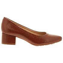 Sapato Scarpin Social Casual Verniz Salto Baixo Feminino Modare 7340.123