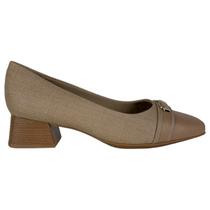 Sapato Scarpin Social Feminino Piccadilly Salto Bloco Confort