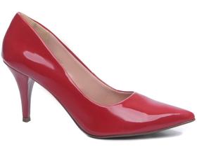 Sapato Scarpin Verniz Arrasadora Vermelho Nude Bege Fino Sapato Scarpin Verniz Arrasadora Vermelho Nude Bege Fino