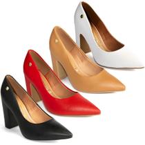 Sapato Scarpin Vizzano Salto Alto Bloco Confortável 1285