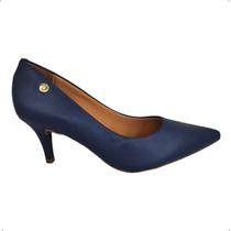 Sapato Scarpin Vizzano Salto medio Feminino Bico Fino 7,5cm Sapato Scarpin Vizzano Salto medio Feminino Bico Fino 7,5cm