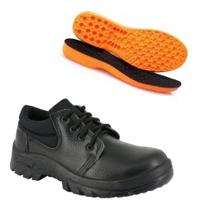 Sapato Segurança Bico De Pvc C.a 11677 + Palmilha Anatômica - Ecosafety