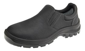 Sapato segurança ocupacional epi vulcaflex modelo 10vt48 bico pvc fechamento elastico recoberto