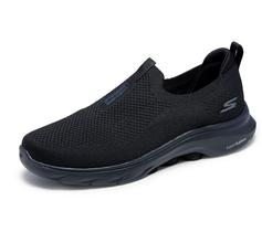 Sapato Skechers Go Walk 7 Stretch Fit Slip-On para homens, preto 9,5 Sapato Skechers Go Walk 7 Stretch Fit Slip-On para homens, preto 9,5