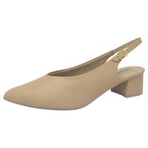 Sapato Slingback Feminino Confortável Salto Baixo Piccadilly Sapato Slingback Feminino Confortável Salto Baixo Piccadilly