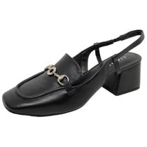 Sapato Slingback Feminino Moderno Boneca Couro Lia Line