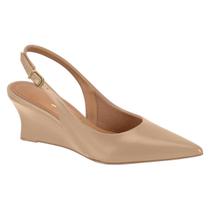 Sapato Slingback Salto Anabela Feminino Vizzano 1483.101 - Bege - 37 Sapato Slingback Salto Anabela Feminino Vizzano 1483.101 - Bege - 37