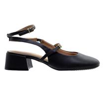 Sapato SlingBack Salto Baixo Vizzano 1426.101 Preto