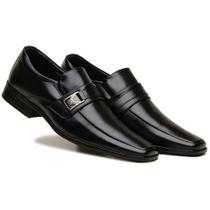 Sapato Social Adulto Cor e Solado Preto Ref 70154