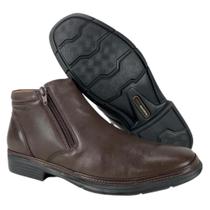 Sapato Social Anatomic Gel Couro Original Mestiço Dark Brown - Ref. 8670 Sapato Social Anatomic Gel Couro Original Mestiço Dark Brown - Ref. 8670