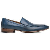 Sapato Social Azul Em Couro Tamanho Grande 45885