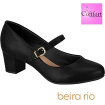 Sapato social beira rio conforto boneca napa preto 4777.309 37