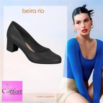 Sapato social beira rio conforto napa preto 34