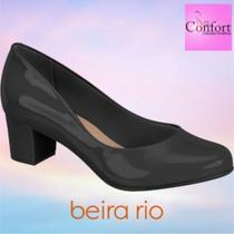 Sapato social beira rio conforto verniz preto 4777.309 36