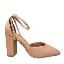 Sapato Social Bico Fino Com Strass Vizzano 1285.449 Nude Sapato Social Bico Fino Com Strass Vizzano 1285.449 Nude