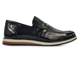 Sapato Social Br2 Casual Loafer Masculino Em Couro Legítimo