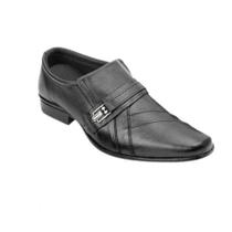 Sapato Social Cabedali Masculino Couro Fivela PRETO