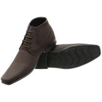 Sapato Social Cano Alto Basico Pires Shoes com Cadarço Bico Fino e Sola Leve Sapato Social Cano Alto Basico Pires Shoes com Cadarço Bico Fino e Sola Leve