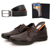Sapato Social Casual Masculino Couro Animal Confortável Envio Já + Cinto e Carteira Masculina Sapato Social Casual Masculino Couro Animal Confortável Envio Já + Cinto e Carteira Masculina