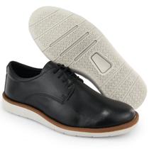 Sapato Social Casual Masculino Oxford Leve e Macio Preto